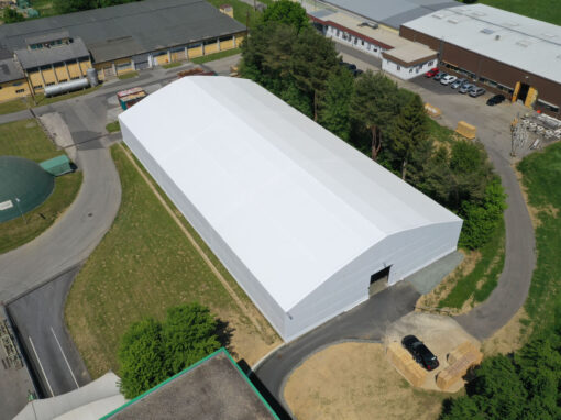 Pvc tarpaulins storage hall <br/><span>Sattler GmbH </span>