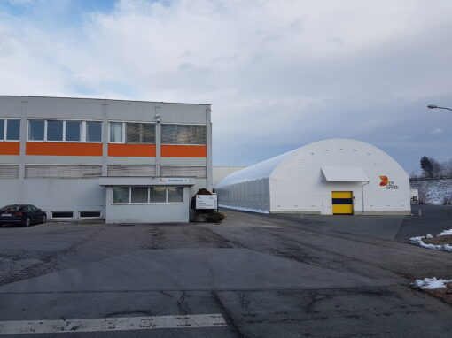 Tent hall for paper bales storage<br/><span> DSS – Kalsdorf – Austria</span>